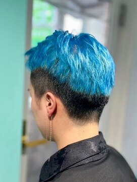 マティーナ ヘアー 池袋(Matina hair) 【ショート×水色】20代30代40代50代