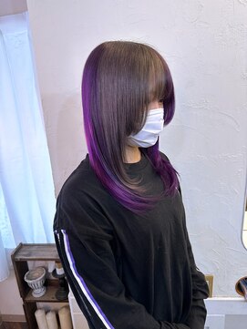 ログ(L.O.G) 【1ケアブリーチ】カット+1ケアブリーチ+カラー+トリートメント