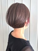 ピンクインナーカラー ショートレイヤーボブ 丸みボブ 美髪