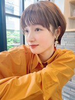 ロシェ 横浜店(loche)&nbsp;オリーブベージュ×前髪ショートダブルカラー×横浜