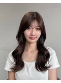 韓国風パーマ/コテ巻き風パーマ/韓国ヘア/レイヤーカット