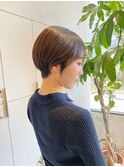大人丸みショート/丸みショート/耳掛けショート/20代30代