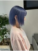 ネイビーハイトーンブルー/ケアブリーチ/ハイトーンカラー
