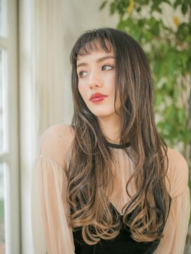 カバーヘアアンドスパ ブリス 浦和(COVER HAIR&SPA bliss) オン眉大人ガーリーレイヤーロングフレンチカジュアルtk浦和