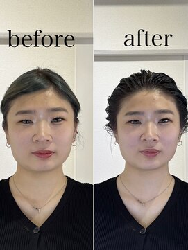 ヘアホスピタル ファニーフェイス(HAIR HOSPITAL funny face) 骨格補正スパ・小顔矯正/暗めカラー