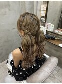 【Bormee】モコモコツイン/推し活/編み込み/ふわふわ/ヘアセット