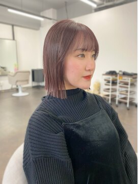 ルアン 上通り(ruen) 熊本ボブ　切りっぱなしボブ　縮毛矯正　髪質改善　10代20代30代