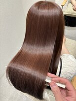 ジーナ 稲毛海岸(Zina)&nbsp;【大人ピンクブラウン】髪質改善×ピンクブラウン　Zinaハセガワ