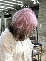 ヲタク(wotaku.)&nbsp;裾カラーエンドカラールーツカラーデザインカラーハイトーンボブ