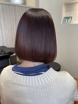 クラヴィア エクラート 梅田店(CLAVIA.ECLART) ミニボブ ピンク 髪質改善