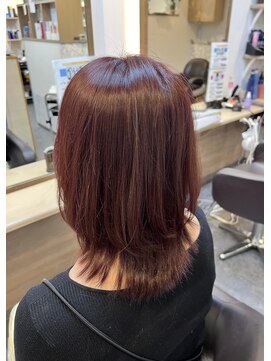 アンサ 長岡天神店(ANSA) 透明感ピンクベージュ×韓国風レイヤー