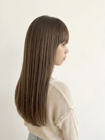 ヘアースタジオ ゼン カロン(Hair studio Zen kalon) セミロングレイヤー/モカブラウン/地毛ハイライト30代40代50代