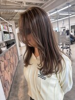 ファンド 千葉(fand)&nbsp;地毛ハイライトグレージュ/レイヤーカット/くびれレイヤー