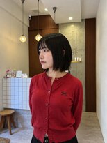 モク 立川(moc)&nbsp;韓国風レイヤーカットブリーチダブルカラー前髪