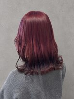 ミー 新宿(MII)&nbsp;ワインレッド×ブラウン/ダブルカラー/髪質改善/新宿/MII/
