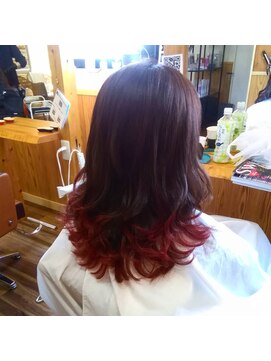 アルファ アルファ(ALPHA ALPHA) グラデーションパープルレッド