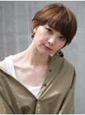 大人かわいい ひし形シルエット 小顔 【エアリーショート/ボブ】