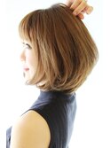 30代・40代に人気ワンカールボブで大人可愛く決まる