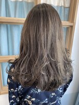 アミトヘアアンドサロン(amito hair&salon)&nbsp;光に透ける柔らかさ♪ロングレイヤー/ミルクティーベージュ