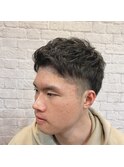ツーブロックアップバング