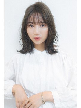 ベンジー 登戸店(benji) 伸ばしかけミディ×透けバング(登戸/登戸駅)