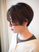 ヘアーサロン モンクール(hairsalon mon'coeur) 【ダークグレージュ ＆ 透け感 ☆ 】小顔ショート ♪ モードヘア