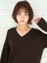 アグ ヘアー エマ 二日市店(Agu hair emma) 《Agu hair》秋冬カラーのくびれボブ