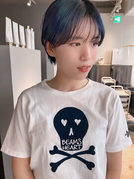 ヘアーエスクールシーユー 枚方T-SITE店(hair S.COEUR×Cu) シースルーのマッシュショート