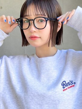 ガーデン タチカワ(garden tachikawa) 切りっぱなしボブ×シースルーバング×オーガニックヘア