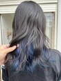 アース 町田店(HAIR & MAKE EARTH) 色落ちまで可愛いブルー×ダークグレーカラー♪