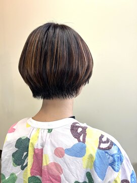 ニコ(nico) [髪質改善トリートメントで艶感◎]マッシュショート×ハイライト