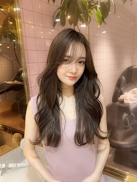 シーシンジュク 新宿南口(Sea shinjuku) 大人ガーリー/前髪/顔周りレイヤー×ブリーチなし韓国ヘア[新宿]