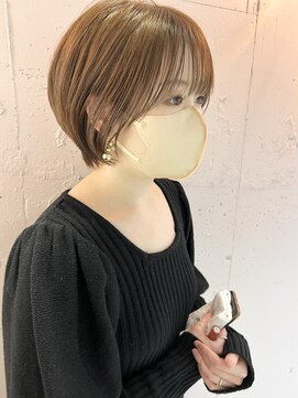 ラミエ バイ メルト 吉祥寺(lamie by melt) *滝田*小顔見えショートボブ20代30代40代レイヤーグレージュ