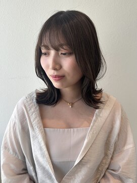 サラ ビューティー サイト 古賀店(SARA Beauty Sight) ミディアムレイヤー/外ハネ/ミディアム/20代30代40代