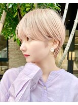 ミィ 表参道(mee.)&nbsp;前髪/アンブレラカラー/こなれミディ/イメチェン/ぱっつんボブ