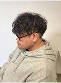 刈り上げショート波巻きツイストスパイラルパーマ