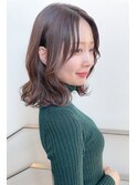 大人可愛い似合わせカットうるツヤ前髪艶感ナチュラルカール美髪