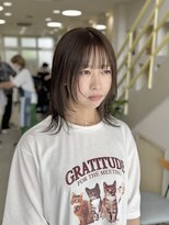 ロン(RON)&nbsp;【顔まわりレイヤーミディ×ベージュ】