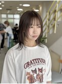 【顔まわりレイヤーミディ×ベージュ】