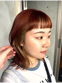 オレンジ×ベージュ