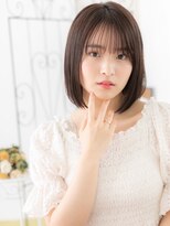 メルア バイ エイト つくば研究学園(Meluah by 8)&nbsp;研究学園/髪質改善/シースルーバング×マロンベージュ美髪ボブa