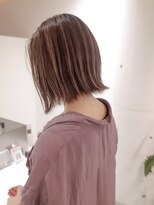 レフ(LEF)&nbsp;肩ボブ/ハイライト/ケアブリーチ/ミルキーブラウン