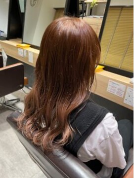 インフィニティー 水天宮前店(Infinity) 【必見】ブリーチなしで叶う!ツヤ感UPの柔らかピンクベージュ☆