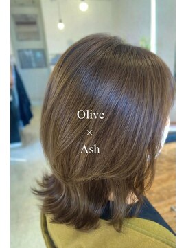 アンダーカバー UNDERCOVER 20代_30代_40代_オリーブアッシュ_マット_大人ミディアム