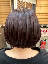 ヘアリゾート粋 トゥジュ 池袋東口店(tujuh)&nbsp;ショートボブ/艶髪/透明感ダークブラウン/レイヤーカット