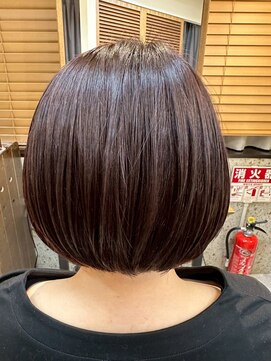 ヘアリゾート粋 トゥジュ 池袋東口店(tujuh) ショートボブ/艶髪/透明感ダークブラウン/レイヤーカット