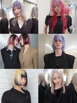 ヒメル(HML U/2A)の写真/ハイトーン/デザイン/透明感カラー※高彩度カラーも充実※自分だけのオリジナルヘアデザインをご提案。