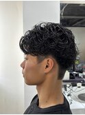 ラルフカール　ニュアンスパーマ　フェザーパーマ　刈り上げ
