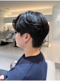 毛流れパーマ×カルマパーマ×マッシュ