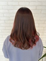 ビス ヘア アンド ビューティー 西新井店(Vis Hair&Beauty) 20代30代40代大人可愛いピンクイヤリングカラー